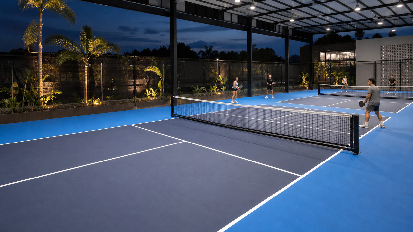 Premium pickleball courts at LPZ Pickleball Hub